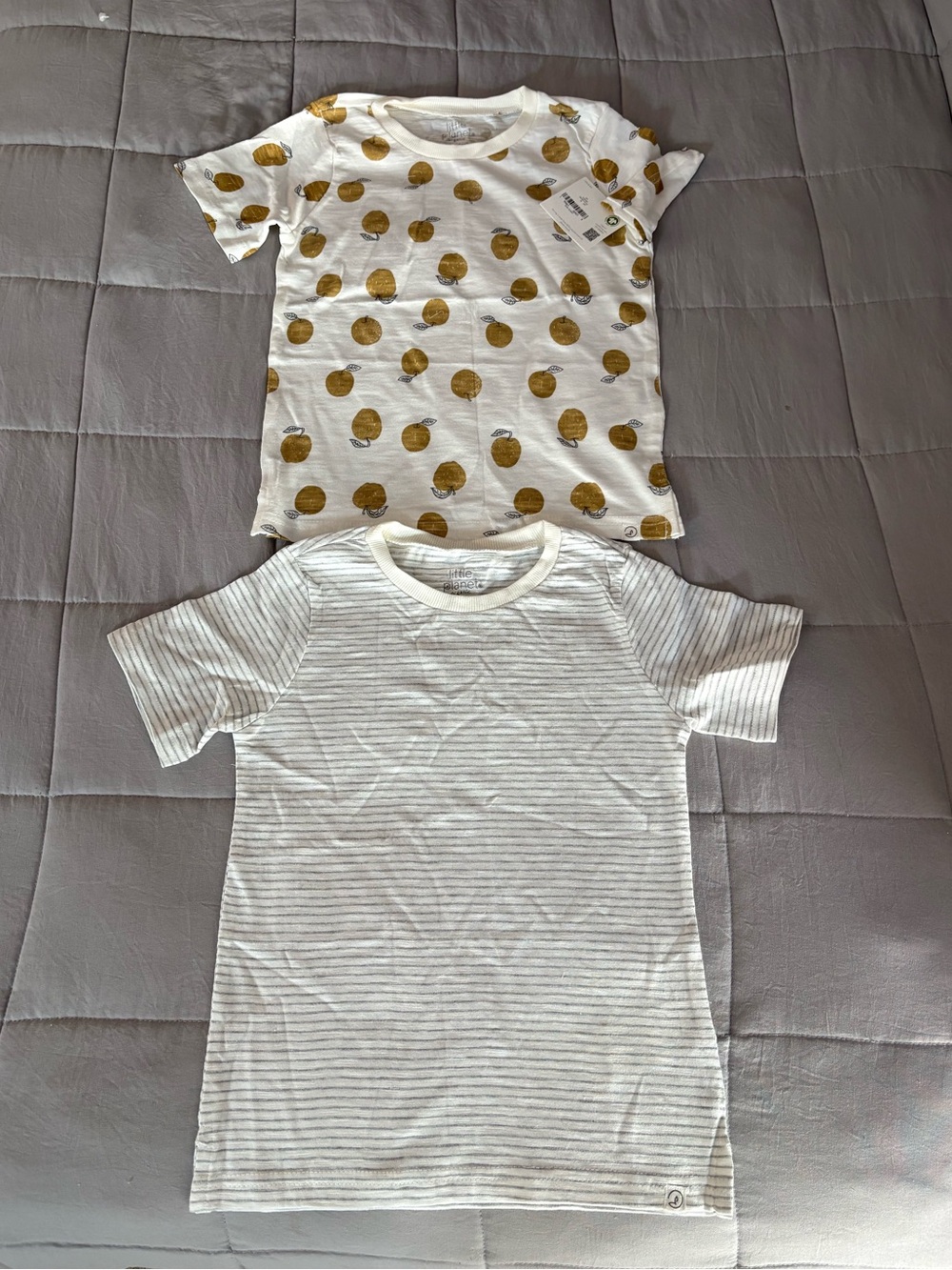 New with tags, 2-pack organic cotton tees, size 5T